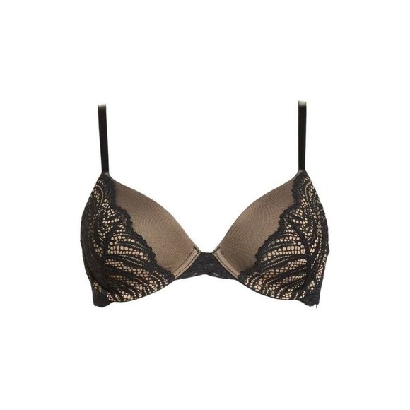 CALVIN KLEIN Siren Lace Full Coverage Underwire Bra #QF4912 Black 34B NEW - Picture 8 of 13
